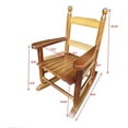 thumbnail image 2 of Children's Rocking Oak Chairs, 2 of 7