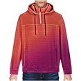 thumbnail image 1 of FAIWAD Sweat à Capuche Homme Manches Longues Quart Zip Dégradé Léger Décontracté avec Cordon, 1 of 4