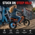 thumbnail image 4 of WINDHORSE 1255W Peak Electric Bike for Teens, 16" Fat Tire E Mountain Bike 20-28mph, 45-65miles Range 748.8Wh Removable Battery, with Free Lock&Helmet, 4 of 10