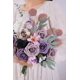 thumbnail image 5 of Rosas artificiales con degradado de rosas polvorientas, 25 unidades con tallos para centros de mesa de ramos de boda DIY (degradado morado), 5 of 5