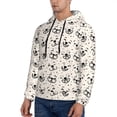 thumbnail image 3 of Fotbe Men's Hoodie with DOGS FACE Pattern - Kangaroo Pocket Pullover Hooded Sweatshirt, Perfect for Daily Wear, Travel, and Home-XX-Large, 3 of 7
