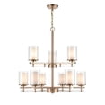thumbnail image 5 of 5519-BN Millennium Lighting Huderson - 9 Light Chandelier-29 Inches Tall and 29 Inches Wide-Brushed Nickel Finish    -Traditional Installation, 5 of 5