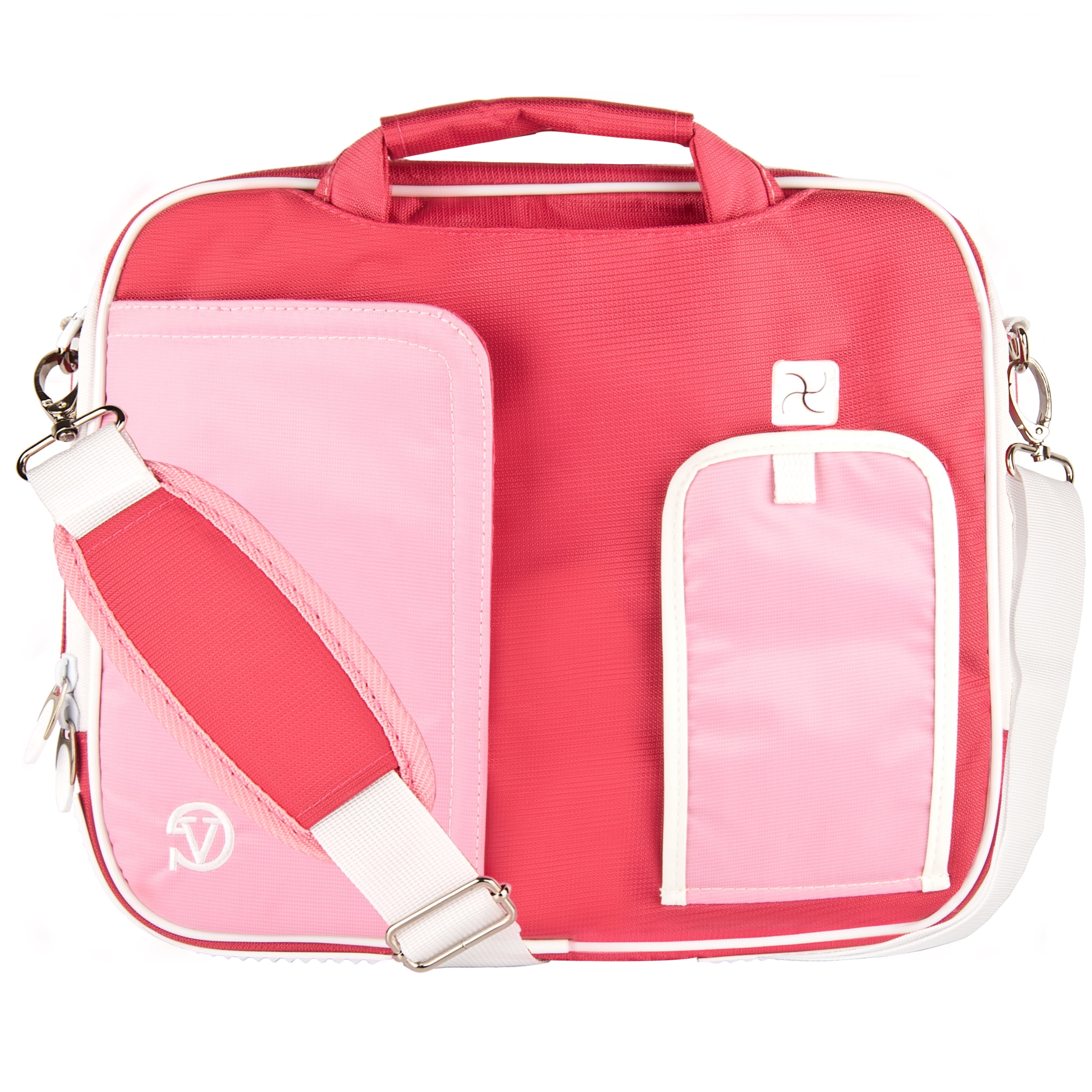VanGoddy Pink Laptop Messenger Bag for Acer R 13 2-in-1 13.3 Touch-Screen Chromebook 