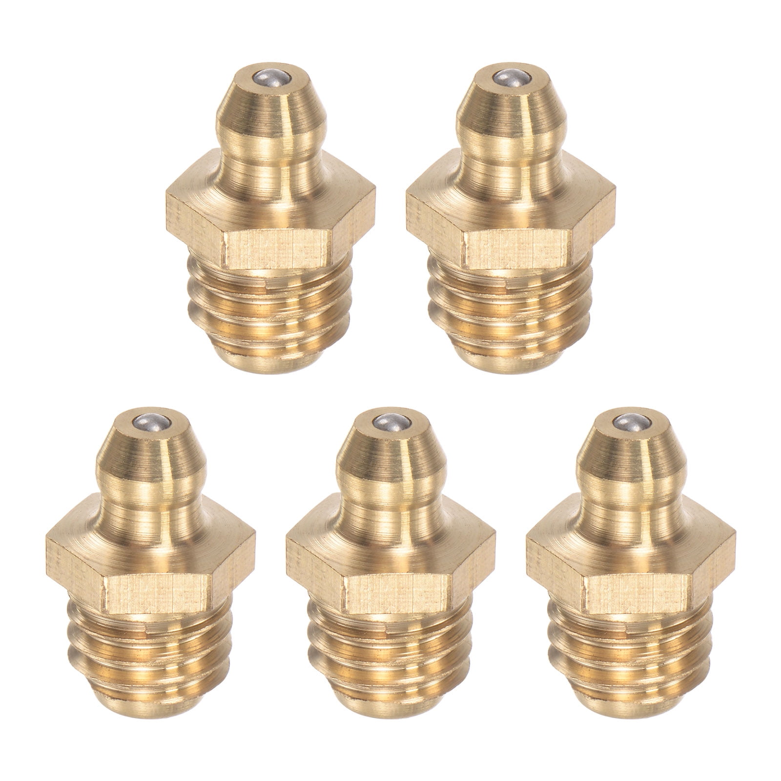 Uxcell Brass Straight Hydraulic Grease Fitting Accessories M10 x 1.5mm