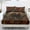 Brown-Bear American Flag Maple Leaf, variant on Kuiaobaty 3 Pieces Bed Sheets Set Soft Breathable Fitted Sheet with Pillowcases All Season Bedsheet for Full Size Bed Beagle Paw Print