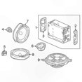 thumbnail image 5 of Car Door Tweeter Speaker Replacement for Sedan Models - 39120-SJC-A01 Assembly, 5 of 5
