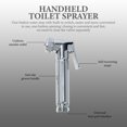 thumbnail image 4 of SHISUYAN 1 Set Handheld Bidet Sprayer High Pressure Bathroom Hand Sprayer Kit for Toilet Washing, 4 of 9