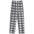 thumbnail image 3 of Aobny Sleep Pants for Women Pants Only Plaid Cotton Pajama Pants Plus Size Womens Pajamas,Gray,XXXL, 3 of 4