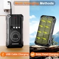 thumbnail image 2 of Cargador solar Power Bank WONGKUO 49800 mAh con USB-C y linterna, 2 of 6
