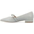 thumbnail image 3 of Journee Womens Cait Textured Material Slip On Mary Jane Flats, Widths Available, 3 of 10