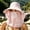 Hot Pink, variant on Women's Polka Dot Face Cover Sun Hat Wide Brim Cooling Farm Cap for Gardening Outdoor Work M