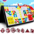 thumbnail image 3 of Dados de Juego de Mesa Transparentes de Cromo ANGGREK Poliédrico Multilado Para Niños Y Niñas, 3 of 7
