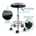 thumbnail image 2 of Mount-It! Adjustable Swivel Chair with Wheels and Leather Cushion, 2 of 6