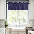 thumbnail image 2 of Curtain Valances for Windows, Halloween A Group of Bat Blue Rod Pocket Valance Window Treatments Short Curtains for Kitchen Bathroom Living Room 54 x 18 Inches, 1 Panel, 2 of 6