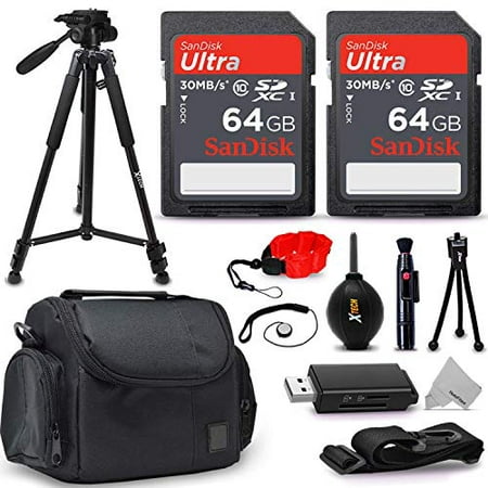 Professional Accessory Kit for Nikon Coolpix Cameras, Includes: 128GB SD Memory Card, Padded Case, 60? Tripod, Universal Reader, Cleaning Tools and Photography