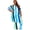 Multicolored, variant on Women's Plus Size Chiffon Striped Pants Set
