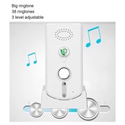 2-Way Voice Intercom Wireless Communication System Hands-Free Voice Activated Rechargeable Calling Unit 1000m 3280.8ft Range White 2 Pack-white