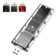 thumbnail image 3 of 2 carcasas externas M.2 NGFF SATA SSD de alta velocidad USB 3.0 Gen1 5 Gb/s, transparentes, para PC, color negro, 3 of 8