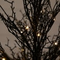 thumbnail image 6 of Nearly Natural 3ft. Pre-Lit Halloween Black Twig Artificial Fall Tree in Burlap Planter with 52 Warm White LED Lights, 6 of 10