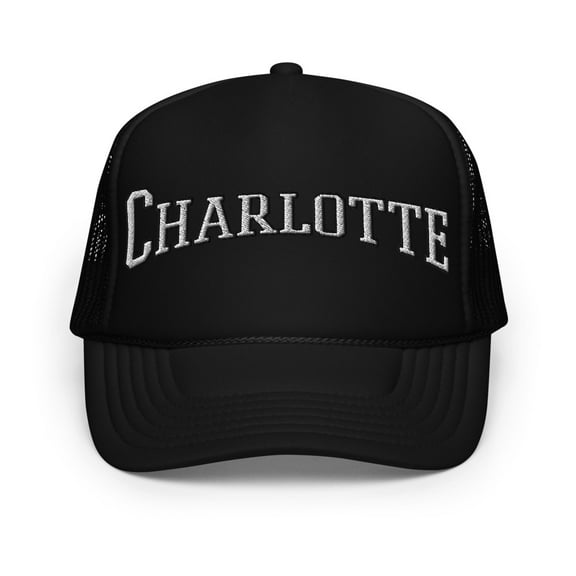 Charlotte Foam Trucker Hat (Black)