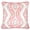 Coral, variant on Chelsea Turquoise Abstract Polyester 20 in. x 20 in. Throw Pillow