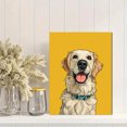 thumbnail image 2 of Golden Retriever Art Print Canvas Wall Art 15.75x11.81 Inches, 2 of 8