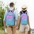 thumbnail image 6 of Balery Multicolor Glitter Vintage Canvas Backpack for Men and Women - Large Capacity, Durable Travel Laptop Bag for School, Work, Hiking, and Outdoor Activities, 6 of 7