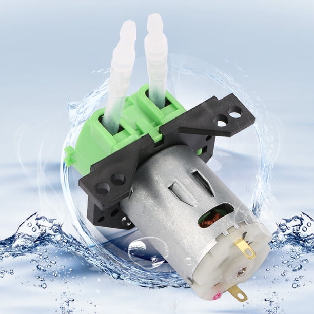 Cabezal de tubo peristáltico para bomba dosificadora de bricolaje para análisis químico de laboratorio de acuario (verde 12v 3*5)