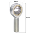 thumbnail image 2 of Uxcell Spherical Rod End Bearing Joint Bearing Right Hand Male Thread Connector 18mm, 2 of 6