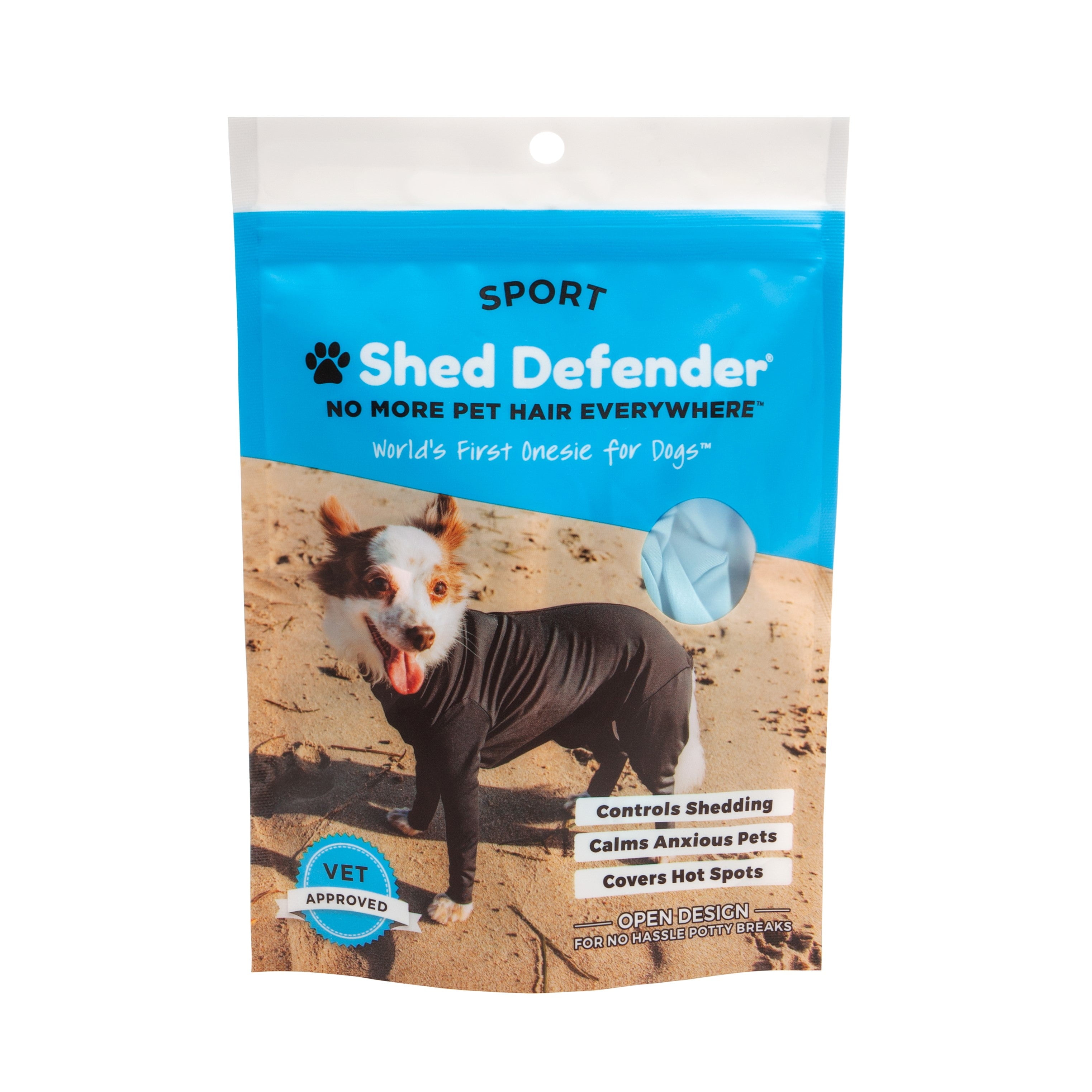 Shed Defender Sport Dog Onesie Seen On Shark Tank, Contains