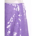 thumbnail image 4 of Haitryli Women's Disco Sequin Skirt Bodycon Mini Glittery Fully Lined with Side Zip for Rave Lavender S, 4 of 7