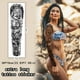 thumbnail image 4 of Tatuajes temporales Metuu, 46 hojas impermeables para todo el brazo, 4 of 6