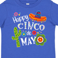thumbnail image 4 of Inktastic Happy Cinco de Mayo- Sombrero, Cactus, Flowers Boys or Girls Toddler T-Shirt, 4 of 5