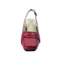 thumbnail image 6 of PEERAGE Mabel Women's Wide Width Leather Low Heel Slingback Pumps, 6 of 11
