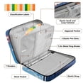 thumbnail image 4 of Haosy Accordion File Organizer Zipper Binder 500 Sheet 6-Tab Expanding File Folder Multi-Pocket 1.2 Inch 3 Ring Train in Blue Sky, 4 of 7