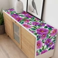 thumbnail image 4 of Purple Flowers Table Runner - 108 Inch Long, Kitchen Dining Table Runner Dresser Scarves, Spring Floral Leaves Botanical Watercolor Farmhouse Decor for Coffee Tables Wedding Party Banquet, 4 of 8