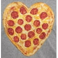 thumbnail image 4 of Old Glory Mens Pepperoni Pizza Heart Short Sleeve Graphic T Shirt, 4 of 6