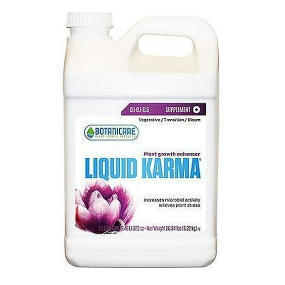 Botanicare Liquid Karma Plant Stimulant, 0.1-0.1-0.5, 2-1/2-Gallon
