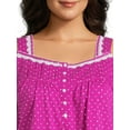 thumbnail image 3 of Aria Women's 100% Cotton Sleeveless 40" Nightgown, Sizes XS-5X, 3 of 6