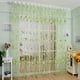 thumbnail image 4 of Daboolka Cortina transparente para ventana con bolsillo para barra, cortina para dormitorio, balcón, tratamiento de ventana (verde), 4 of 8