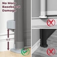 thumbnail image 3 of Retractable Gates 2 Pack  55" Wide Dog Gate Indoor 34" Tall For Stairs Doorways Hallways Deck Pet Safety Outdoor Homee Grey, 3 of 8