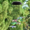 thumbnail image 2 of Solar Wind Chimes , Color-Changing Solar Waterproof Solar Powered LED Hanging Lamp for Outdoor Decor, 2 of 5