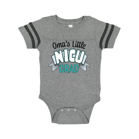 

Inktastic Oma s Little Nicu Grad in Blue with Banner Gift Baby Boy or Baby Girl Bodysuit