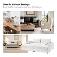 thumbnail image 5 of Contemporary 3-Seater Sofa with Deep Seating Oversized Couch for Living Room Apartment Ivory, 5 of 8