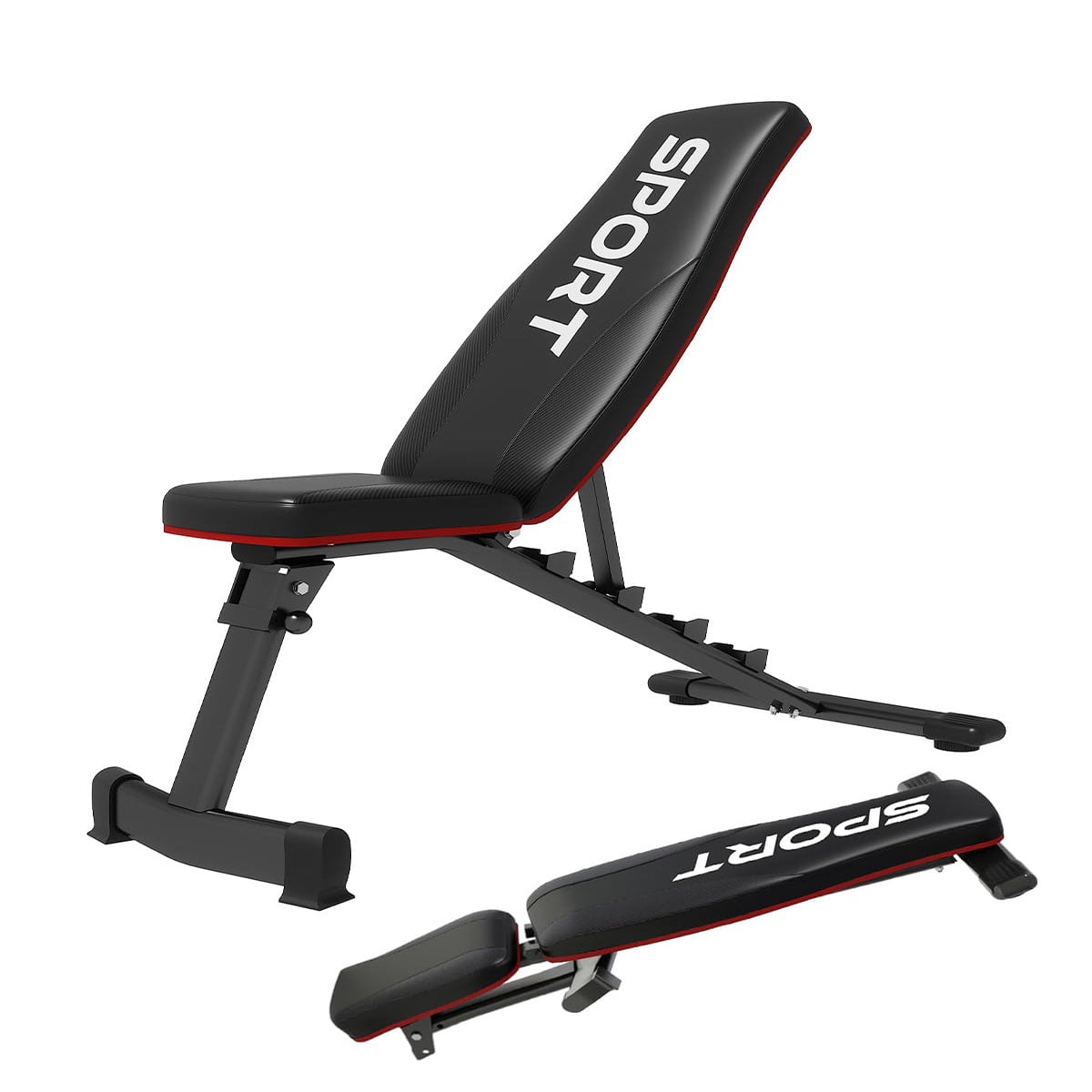 Soonbuy Adjustable Weight Bench,5-Levels Versatile Foldable Bench for Full Body Workout Strength Training, 660LBS Incline Decline Bench with Quick Folding& Fast Adjustment
