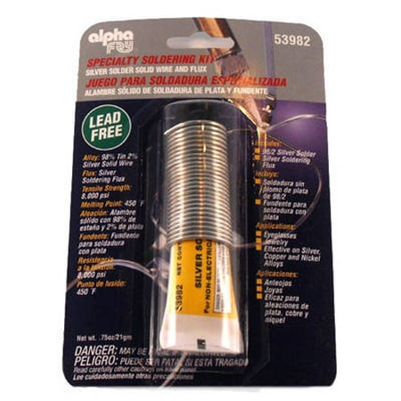 Alpha Fry AM53982 Lead-Free Silver Solder and Flux (Best Flux For Stained Glass)
