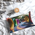 thumbnail image 3 of Salouo Colorful Tire Tunnel Park Pattern Pillow Cases,1PC Pillow Covers with Envelope Closure Decorative Pillow Case for Bed Couch,Pillows Not Included-20"x30", 3 of 6