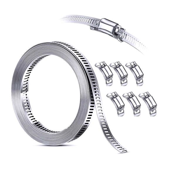 Thrifco 6519600 Create-A-Clamp Kit Stainless Steel Hose Clamp System