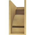 thumbnail image 4 of 10"W x 30"D x 20"H Classic Mayflower Rough Cedar Woodgrain TimberThane Corbel, Primed Tan, 4 of 6