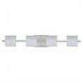thumbnail image 4 of 4WS-787307-SN-Besa Lighting-Paolo-Four Light Bath Vanity-30.38 Inches Wide by 4.75 Inches High-Satin Nickel Finish-Opal Matte Glass Color-Halogen, 4 of 6